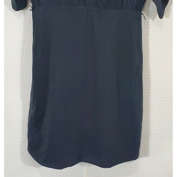 Urban Outfitters Dress Large Black Jersey Blouson Dolman Sleeves Casual Sheath - Picture 4 of 11